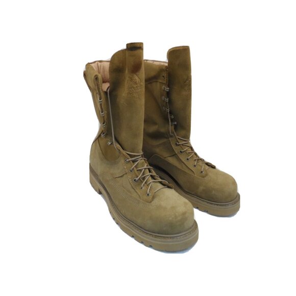 Hoffman Men's 10" Powerline Climbing Boots "Made In USA" Coyote Size 9D - Picture 1 of 7